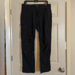 PrAna Straight Leg Black Pant